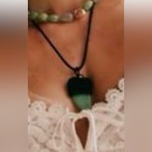 Black Pendant Necklace